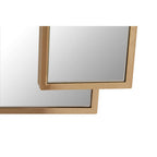 Gold Frame Triple Panel Wall Mirror