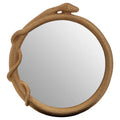 Gold Serpent Motif Wall Mirror