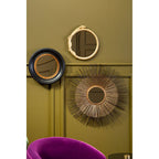 Gold Serpent Motif Wall Mirror