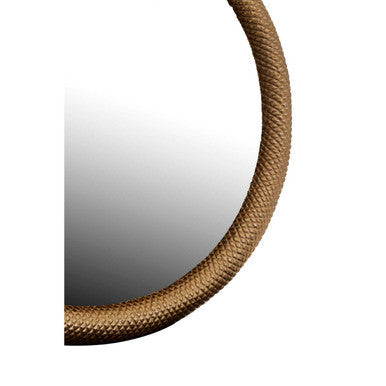 Gold Serpent Motif Wall Mirror