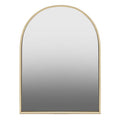 Gold Finish Arched Wall Mirror