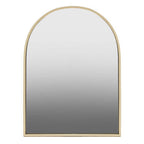Gold Finish Arched Wall Mirror