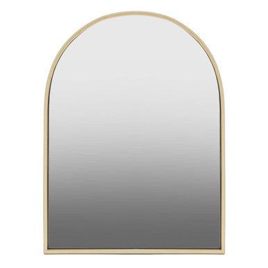 Gold Finish Arched Wall Mirror