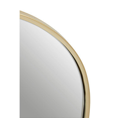 Gold Finish Arched Wall Mirror