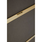 Gold Finish Arched Wall Mirror