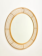 Antique Gold Round Wall Mirror