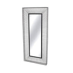 Wall Mirror with Black Metal Frame