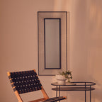 Wall Mirror with Black Metal Frame