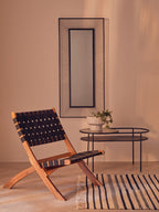 Wall Mirror with Black Metal Frame