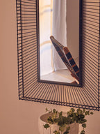 Wall Mirror with Black Metal Frame