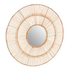 Sunburst Rattan Wall Mirror