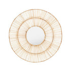 Sunburst Rattan Wall Mirror