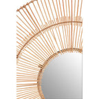 Sunburst Rattan Wall Mirror