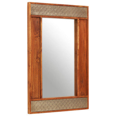 Acacia Wood Wall Mirror