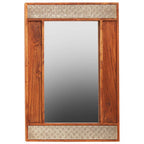 Acacia Wood Wall Mirror