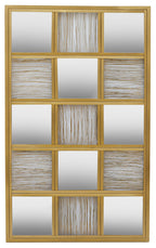 Gold Wire Wall Mirror