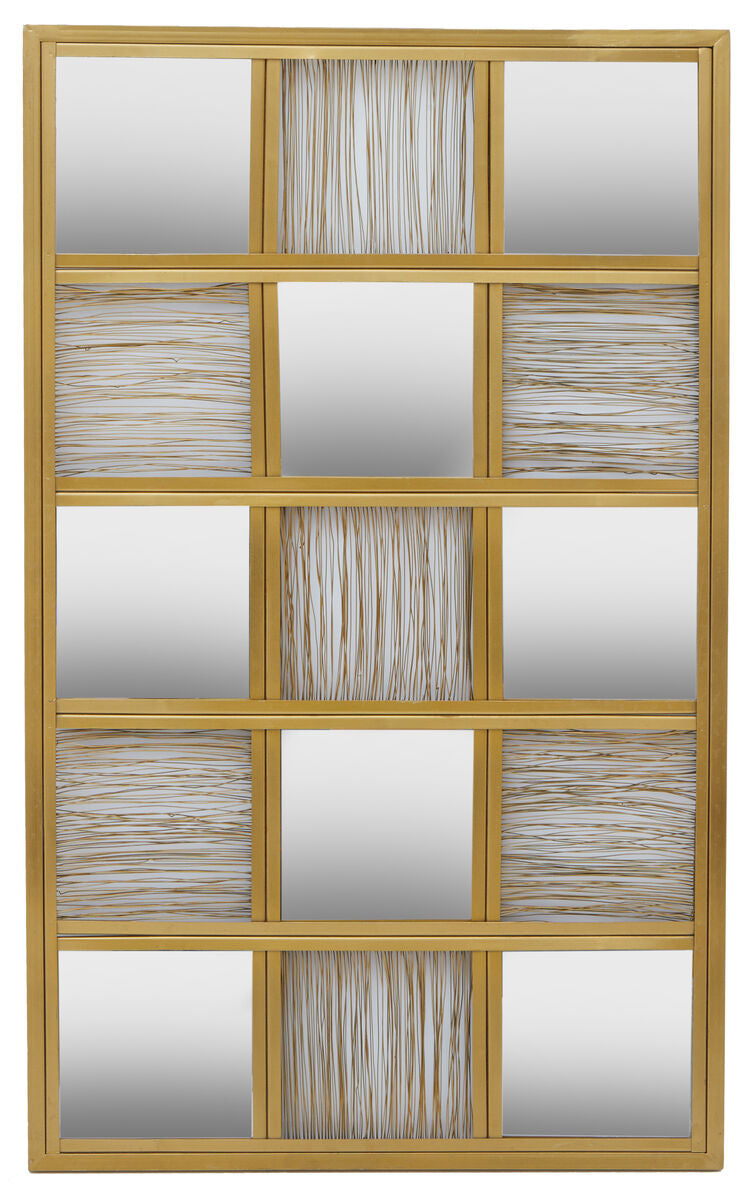 Gold Wire Wall Mirror