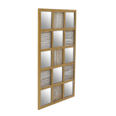 Gold Wire Wall Mirror