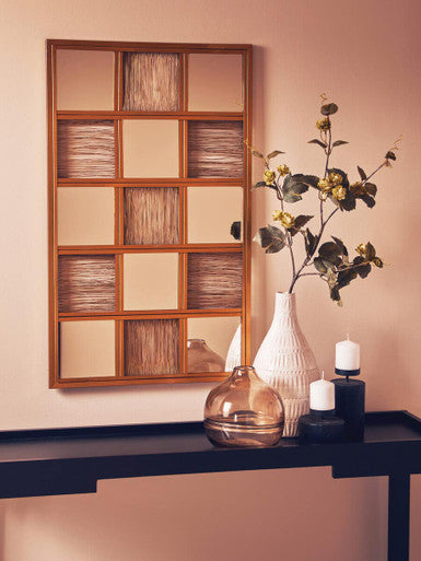 Gold Wire Wall Mirror