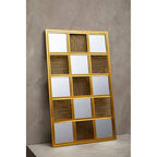 Gold Wire Wall Mirror