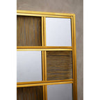 Gold Wire Wall Mirror