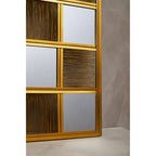 Gold Wire Wall Mirror