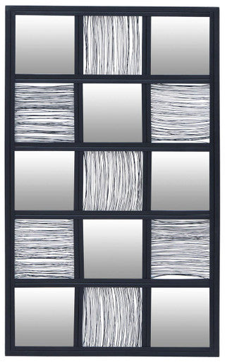 Black Wire Wall Mirror