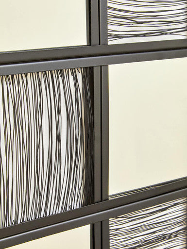 Black Wire Wall Mirror