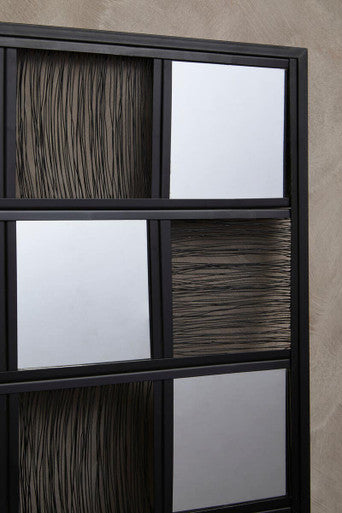 Black Wire Wall Mirror