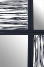 Black Wire Wall Mirror