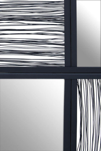 Black Wire Wall Mirror