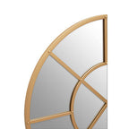 Gold Finish Round Wall Mirror
