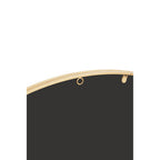 Gold Finish Round Wall Mirror