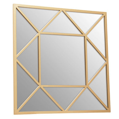 Gold Frame Square Wall Mirror