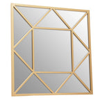 Gold Frame Square Wall Mirror
