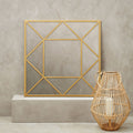 Gold Frame Square Wall Mirror