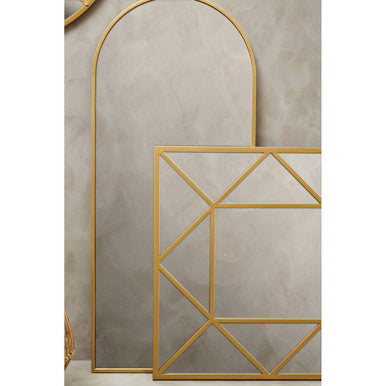 Gold Frame Square Wall Mirror
