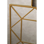 Gold Frame Square Wall Mirror