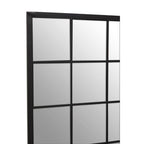 Black Large Grid Wall Mirror