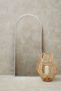 Silver Finish Arched Wall Mirror