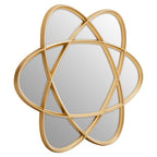Gold Wall Mirror with Three Overlapping Ovals