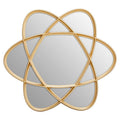 Gold Wall Mirror with Three Overlapping Ovals