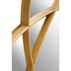 Gold Wall Mirror with Three Overlapping Ovals