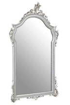 Neoclassical Rectangular Silver Wall Mirror