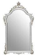Neoclassical Rectangular Silver Wall Mirror