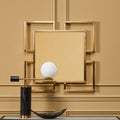 Brushed Gold Small Wall Mirror