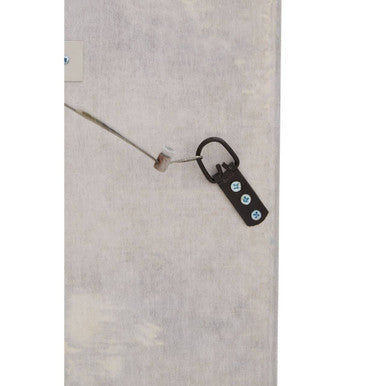 Rectangular Black Wall Mirror with Shell Inlay