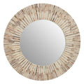 Natural Shell Round Wall Mirror