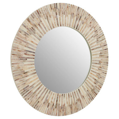 Natural Shell Round Wall Mirror