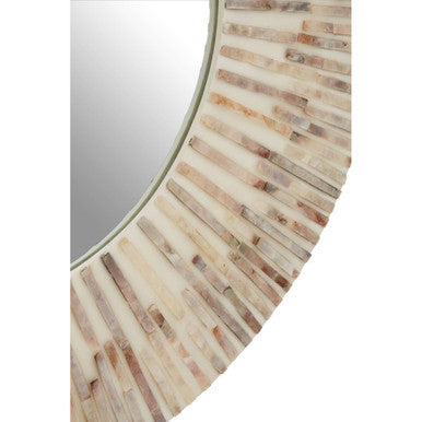 Natural Shell Round Wall Mirror